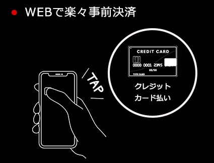 WEBで楽々事前決済