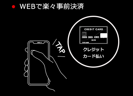 WEBで楽々事前決済